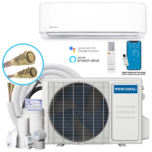 18k BTU MrCool DIY 5th Gen 230v Complete Install Bundle 25 ft line set (extended warranty)