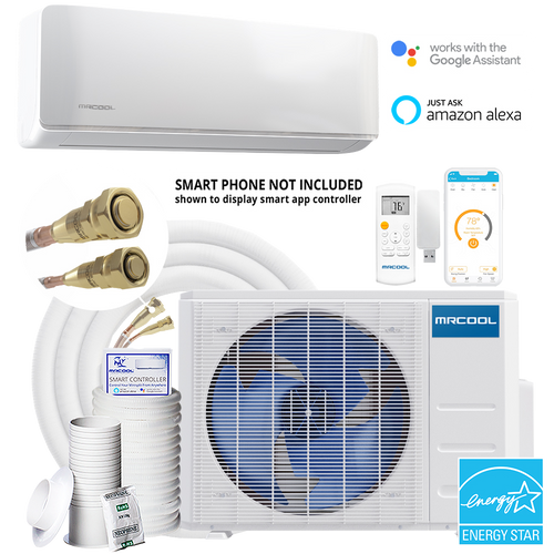 24k BTU MrCool DIY 5th Gen 230v Complete Install Bundle 25 ft line set (extended warranty)